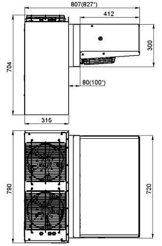 Холодильный моноблок Polair MB216S Холодильный моноблок Polair MB216S