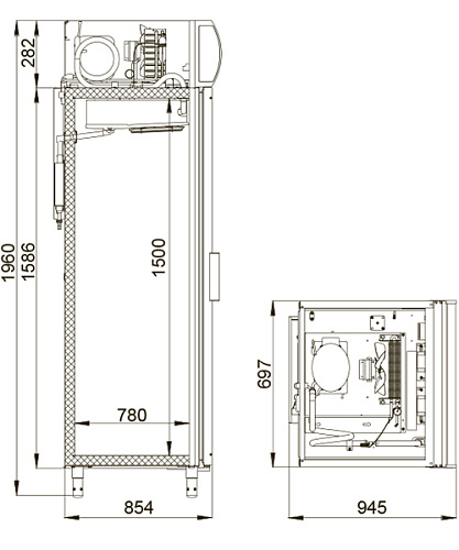 Холодильный шкаф Polair DM107-S Холодильный шкаф Polair DM107-S