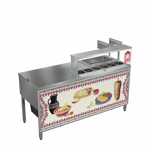 Шаурма-станция Атеси Восточный базар ШС-1800.700-02 Шаурма-станция Атеси Восточный базар ШС-1800.700-02