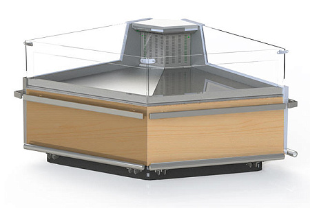 Холодильная витрина Enteco master Луара УН ВС Self угловая среднетемпературная с подъемными стеклами Холодильная витрина Enteco master Луара УН ВС Self угловая среднетемпературная с подъемными стеклами