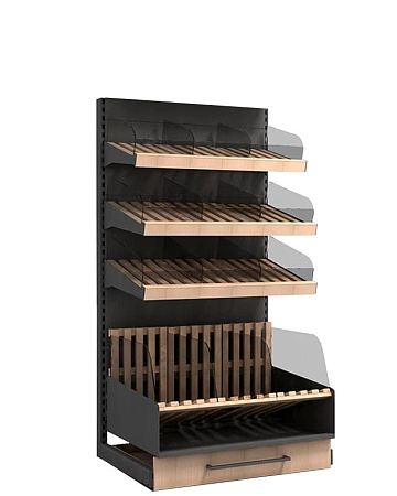 Хлебный стеллаж Евромаркет ХС00327 Хлебный стеллаж Евромаркет ХС00327