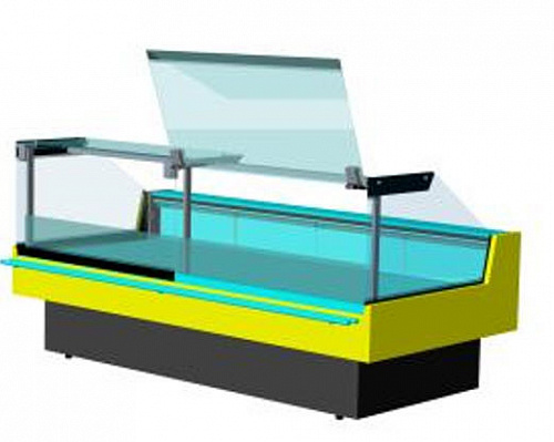 Холодильная витрина Enteco master НЕМИГА CUBE LUX 375 ВН с подъемными стеклами, выносной агрегат Холодильная витрина Enteco master НЕМИГА CUBE LUX 375 ВН с подъемными стеклами, выносной агрегат