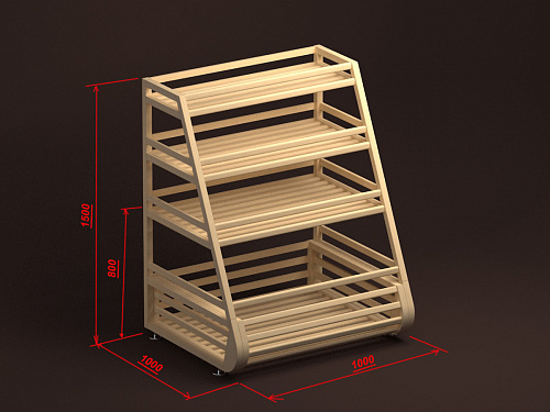Хлебный стеллаж Евромаркет Б011 с тремя прямыми полками и накопителем EM-02.211.000 СБ Хлебный стеллаж Евромаркет Б011 с тремя прямыми полками и накопителем EM-02.211.000 СБ