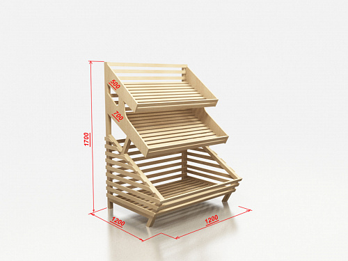 Пристенный хлебный стеллаж Евромаркет Б002 с двумя полками EM-02.202.000 СБ Пристенный хлебный стеллаж Евромаркет Б002 с двумя полками EM-02.202.000 СБ