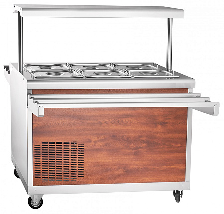 Прилавок для холодных закусок Abat ПВВ(Н)-70ПМ-НШ Прилавок для холодных закусок Abat ПВВ(Н)-70ПМ-НШ