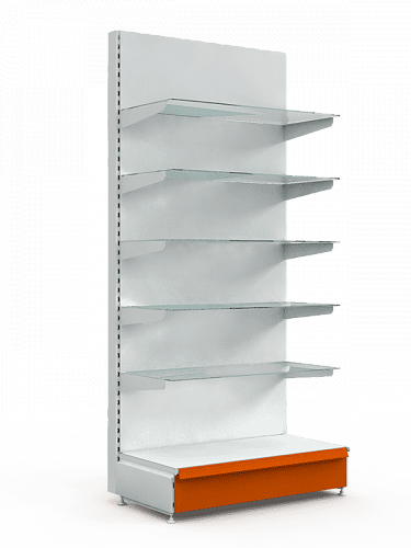 Стеллаж со стеклянными полками Евромаркет ПС0022 Стеллаж со стеклянными полками Евромаркет ПС0022