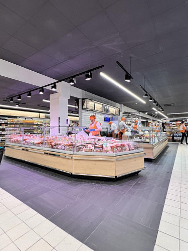 Холодильная витрина Enteco master Луара УН ВС угловая среднетемпературная с подъемными стеклами Холодильная витрина Enteco master Луара УН ВС угловая среднетемпературная с подъемными стеклами