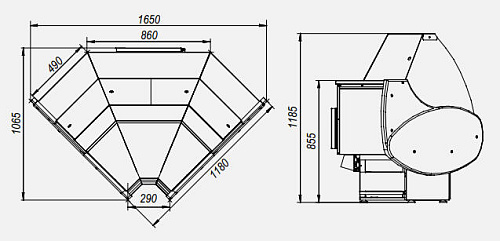 Холодильная витрина МХМ Таир ВХС-УВ Холодильная витрина МХМ Таир ВХС-УВ