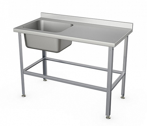 Ванна моечная цельнотянутая со столом Атеси Стандарт ВСМЦС-С-1П.500.400-1200.600-1-02 (ВСМЦ-1/1200) Ванна моечная цельнотянутая со столом Атеси Стандарт ВСМЦС-С-1П.500.400-1200.600-1-02 (ВСМЦ-1/1200)