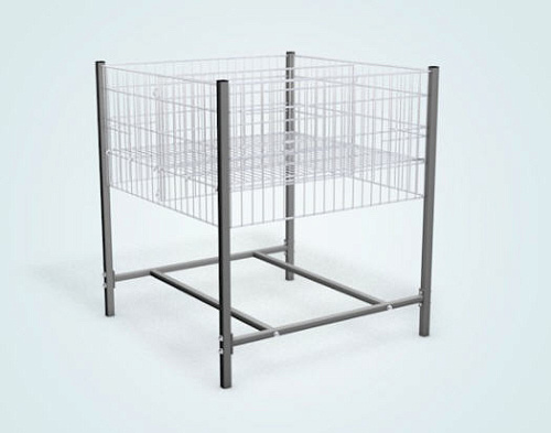 Манеж (стол) для распродаж Юнитрейд 800х800мм с регулируемым дном, краска Манеж (стол) для распродаж Юнитрейд 800х800мм с регулируемым дном, краска