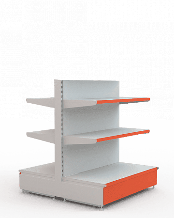 Островной стеллаж Евромаркет ОС008 низкий Островной стеллаж Евромаркет ОС008 низкий