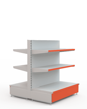 Островной стеллаж Евромаркет ОС008 низкий Островной стеллаж Евромаркет ОС008 низкий