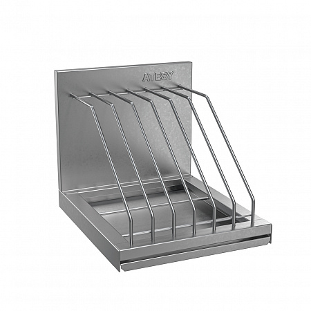 Полка кухонная для крышек Атеси Стандарт ПКК-С- 300.350-6-02 Полка кухонная для крышек Атеси Стандарт ПКК-С- 300.350-6-02