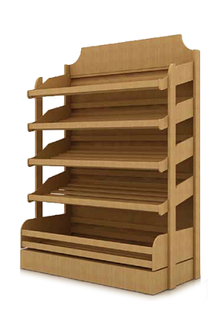 Стеллаж для хлеба Евромаркет облегченный, широкий Стеллаж для хлеба Евромаркет облегченный, широкий