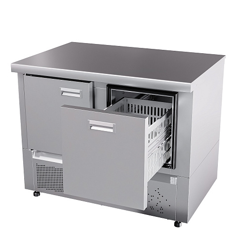 Стол холодильный низкотемпературный Abat СХН-70Н-01 (дверь, ящик 1) без борта Стол холодильный низкотемпературный Abat СХН-70Н-01 (дверь, ящик 1) без борта