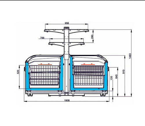 Ларь-бонета Ариада London LU 210 Ларь-бонета Ариада London LU 210