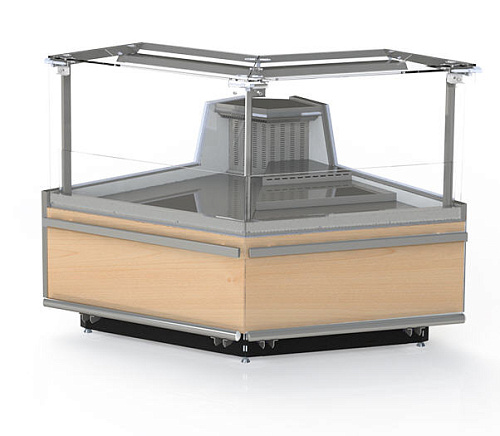 Холодильная витрина Enteco master Луара УВ ВС угловая среднетемпературная с подъемными стеклами Холодильная витрина Enteco master Луара УВ ВС угловая среднетемпературная с подъемными стеклами