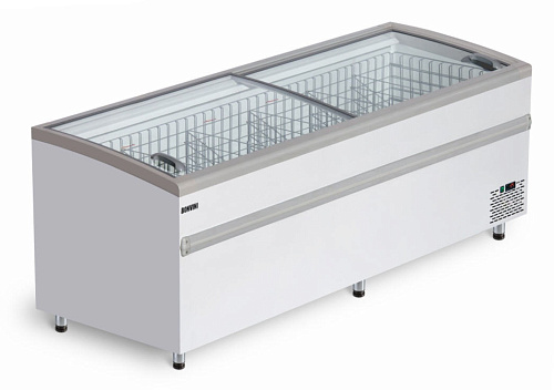Морозильная бонета Bonvini BFG 1850 с гнутым стеклом Морозильная бонета Bonvini BFG 1850 с гнутым стеклом