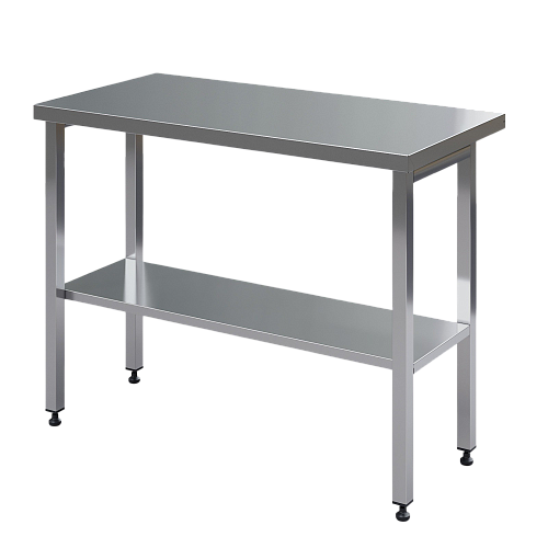 Стол рабочий МХМ для производства, нержавеющая сталь, без борта Стол рабочий МХМ для производства, нержавеющая сталь, без борта