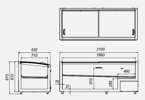 Ларь-бонета МХМ Корсика ЛХН-2100 Ларь-бонета МХМ Корсика ЛХН-2100