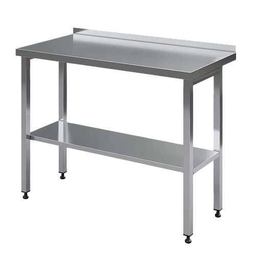 Стол из нержавеющей стали МХМ для производства, открытый, с бортом Стол из нержавеющей стали МХМ для производства, открытый, с бортом