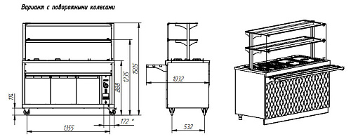Мармит электрический кухонный вторых блюд Abat ЭМК-70Е-03 серия Сэйла Мармит электрический кухонный вторых блюд Abat ЭМК-70Е-03 серия Сэйла