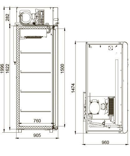 Холодильный шкаф Polair CB114-Gm Холодильный шкаф Polair CB114-Gm