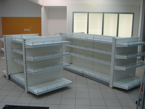 Стеллаж торцевой Евромаркет ТС0019 без базовой полки Стеллаж торцевой Евромаркет ТС0019 без базовой полки