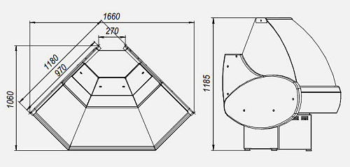 Холодильная витрина МХМ Таир ВХС-УН Холодильная витрина МХМ Таир ВХС-УН
