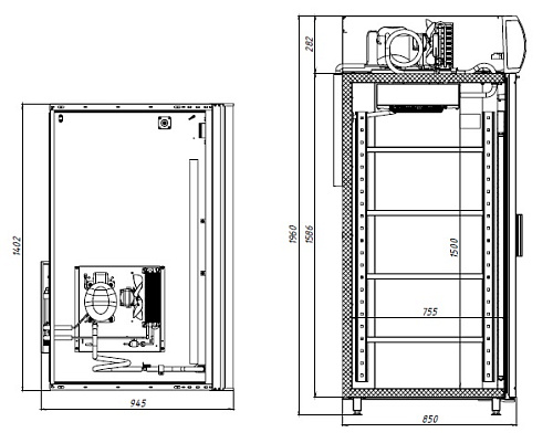 Фармацевтический шкаф Polair ШХФ-1,4 ДС Фармацевтический шкаф Polair ШХФ-1,4 ДС