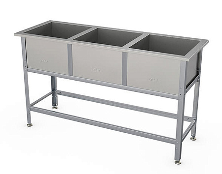 Ванна моечная трехсекционная Атеси Стандарт ВСМ-С-3.600-02 (ВСМ-3/600) Ванна моечная трехсекционная Атеси Стандарт ВСМ-С-3.600-02 (ВСМ-3/600)