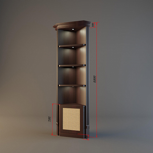 Угловой стеллаж Евромаркет ВШ00439 для вина Угловой стеллаж Евромаркет ВШ00439 для вина