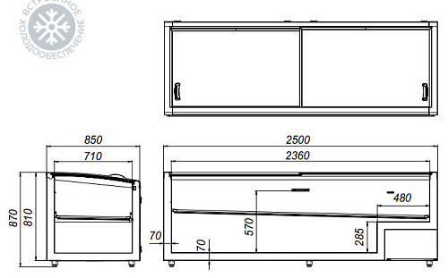 Ларь-бонета МХМ Корсика ЛХН-2500 Ларь-бонета МХМ Корсика ЛХН-2500