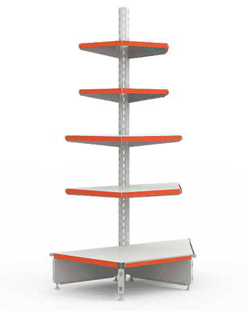 Стеллаж торцевой Евромаркет ТС0025 трапециевидный Стеллаж торцевой Евромаркет ТС0025 трапециевидный