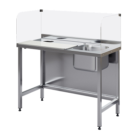 Стол из нержавеющей стали для чистки рыбы МХМ Стол из нержавеющей стали для чистки рыбы МХМ