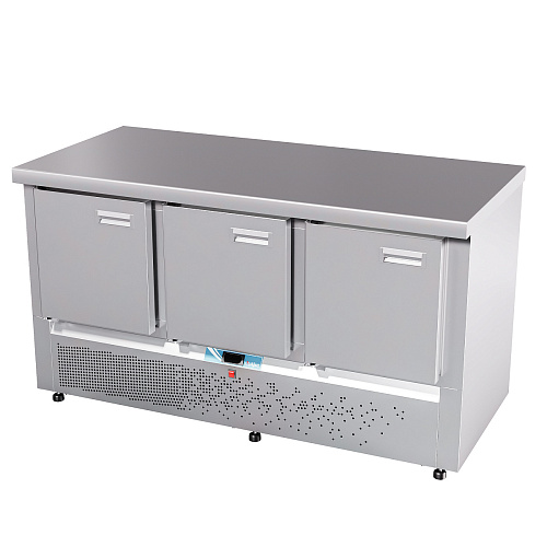 Стол холодильный среднетемпературный Abat СХС-70Н-02 (дверь, дверь, дверь) без борта Стол холодильный среднетемпературный Abat СХС-70Н-02 (дверь, дверь, дверь) без борта