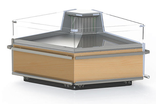 Холодильная витрина Enteco master Луара УН ВС Self угловая среднетемпературная с подъемными стеклами Холодильная витрина Enteco master Луара УН ВС Self угловая среднетемпературная с подъемными стеклами