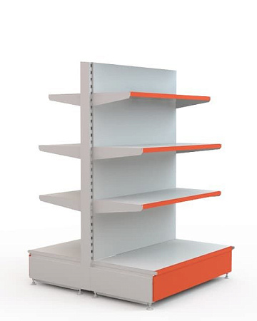 Островной стеллаж Евромаркет ОС007 средний Островной стеллаж Евромаркет ОС007 средний