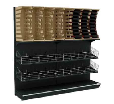 Стеллаж пристенный для алкоголя Евромаркет Duo ВС0003 Стеллаж пристенный для алкоголя Евромаркет Duo ВС0003