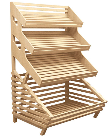 Пристенный хлебный стеллаж Евромаркет Б001 EM-02.201.000 СБ Пристенный хлебный стеллаж Евромаркет Б001 EM-02.201.000 СБ