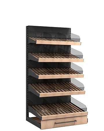 Пристенный стеллаж Евромаркет ХС0069 хлебный Пристенный стеллаж Евромаркет ХС0069 хлебный