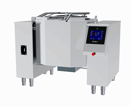 Котел пищеварочный Abat КПЭМ-100-ОМП-В на регулируемых опорах Котел пищеварочный Abat КПЭМ-100-ОМП-В на регулируемых опорах