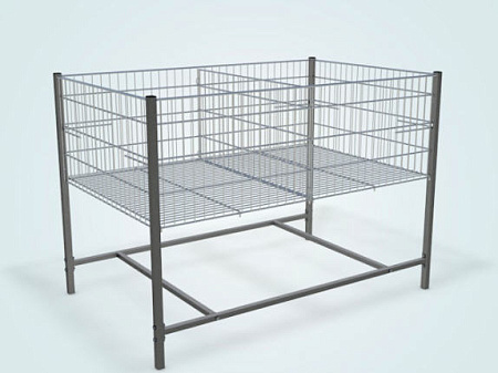 Манеж (стол) для распродаж Юнитрейд 1200х800мм с регулируемым дном, краска Манеж (стол) для распродаж Юнитрейд 1200х800мм с регулируемым дном, краска