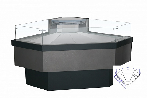 Холодильная витрина Enteco master НЕМИГА CUBE УВ 90 ВС Self угловая, выносной агрегат Холодильная витрина Enteco master НЕМИГА CUBE УВ 90 ВС Self угловая, выносной агрегат