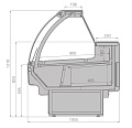 Холодильные витрины Brandford Aurora Slim 375 рыба на льду Холодильные витрины Brandford Aurora Slim 375 рыба на льду