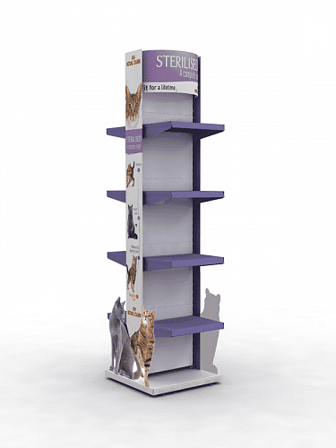 Рекламная стойка Евромаркет БСТ00171 для зоомагазинов Рекламная стойка Евромаркет БСТ00171 для зоомагазинов