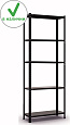 Стеллаж лофт (loft) металлический САС Астра-Лабс Бел 1700*750*300мм, 5 полок (нагрузка на полку - 35 кг)