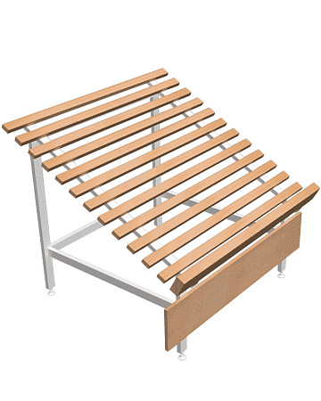 Стеллаж овощной Евромаркет ОДС001597 с деревянными рейками EM-03.117.000 СБ Стеллаж овощной Евромаркет ОДС001597 с деревянными рейками EM-03.117.000 СБ