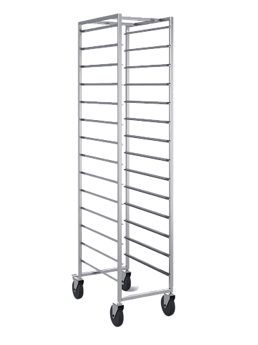 Тележка-шпилька МХМ для противней 600х400мм 14 уровней (AISI 304) Тележка-шпилька МХМ для противней 600х400мм 14 уровней (AISI 304)