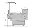 Холодильные витрины Brandford Aurora Slim SQ 375 Холодильные витрины Brandford Aurora Slim SQ 375